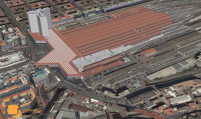 (Minnucci Associati developed digital models from laser scans to help operations and maintenance of Naples Station in Italy)